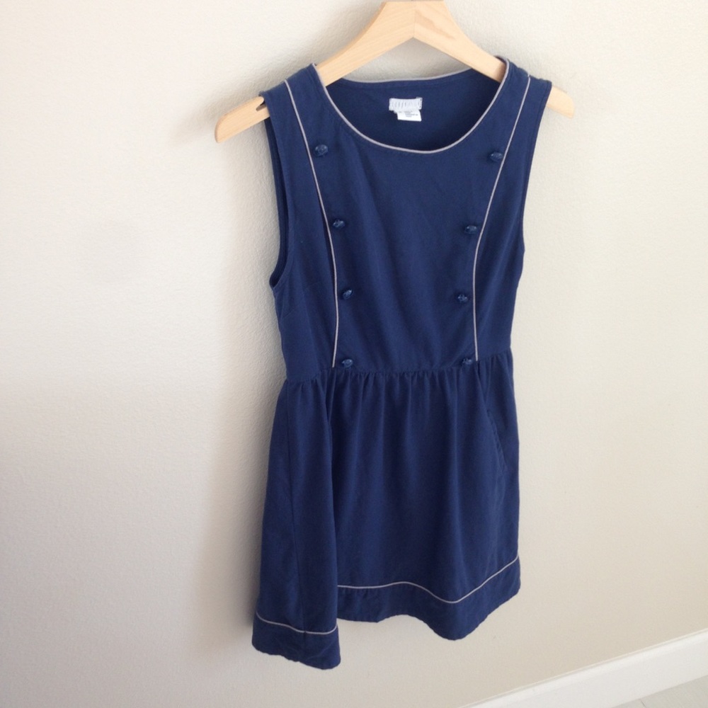 uo cooperative tailored navy preppy dress